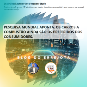 PESQUISA MUNDIAL APONTA: OS CARROS A COMBUSTÃO AINDA SÃO OS PREFERIDOS DOS CONSUMIDORES. 